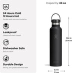Hydro Flask Water Bottle - Insulated Stainless Steel - Non Spill, Leakproof in 24 Oz Cloud Pink