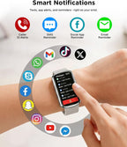 SOUYIE Smart Watch Fitness Trackers for Women Men, 1.47″ HD Curved Screen, 24/7 Heart Rate/SpO2/ Blood Pressure Monitor, Sleep Tracker, 110+ Sports Modes, Waterproof Activity Tracker for Android iOS