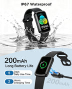 SOUYIE Smart Watch Fitness Trackers for Men Women, 1.47″ HD Curved Screen, 24/7 Heart Rate/SpO2/ Blood Pressure Monitor, Sleep Tracker, 110+ Sports Modes, Waterproof Activity Tracker for Android iOS