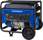 Westinghouse 6600 Peak Watt Home Backup Portable Generator, Transfer Switch Ready 30A Outlet, RV Ready 30A Outlet, Gas Powered, CO Sensor