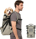 Wakytu Dog Backpack Carrier for Small Dogs,Pet Carrier for Travel & Hiking | Hands-Free Puppy Backpack,Adjustable Padded Breathable Straps,Ergonomic Front Facing Dog Carrier Backpack