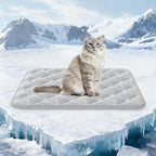 Rywell Dog Cooling Mat 2.0, Elegant Grey, 44"*32" Thick & Durable Cooling Mat for Extra Large Dogs, Extended Cooling with Waterproof & Color-Changing Arc-Chill Fiber (Q-Max>0.5), Ideal for Summer