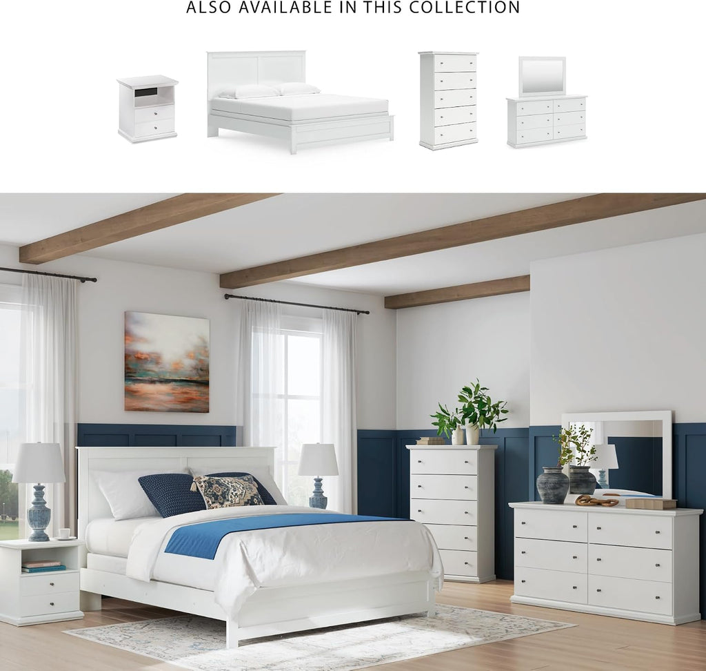 Signature Design by Ashley Bostwick Shoals Children's Traditional 5 Drawer Chest of Drawers, White