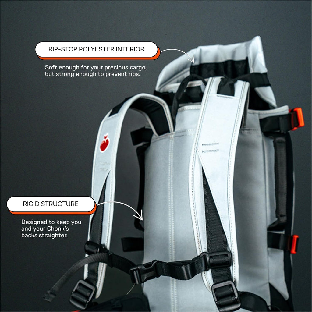 Maxine One Dog Backpack Carrier for Medium Dogs by Little Chonk | Adjustable & Ergonomic Front Facing Dog Carrier Backpack | Built to be Safer | Pet Backpack Carrier Featured in Wired Magazine - Black
