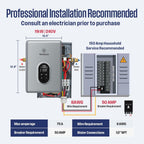 Westinghouse Tankless Water Heater Electric 11kW 240V, Max 2.6 GPM with LED display, On Demand Instant Hot Water Heater, WIFI & Self Modulating High Efficiency, Copper Heating, ETL Certified