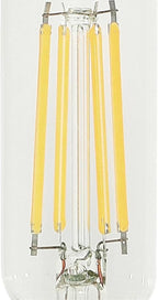 Westinghouse Lighting 5335000 5 Watt (60 Watt Equivalent) T8 Dimmable Clear Filament LED Light Bulb, Candelabra Base