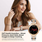 SOUYIE 2026 Luxury Smart Watch for Women, 1.19" AMOLED Display, DA GPT Smartwatch, Heart Rate, Sleep Monitor, 107 Sports Modes Fitness Tracker, Compatible with iOS & Android