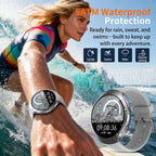 2026 AI Smart Watch with GPT, 1.43" AMOLED Corning 8H Display, Bluetooth Calls, GPS Route Tracking, 5ATM Waterproof, 150+ Sports Modes, Heart Rate Sleep Monitor, Fitness Smartwatch for Android iOS