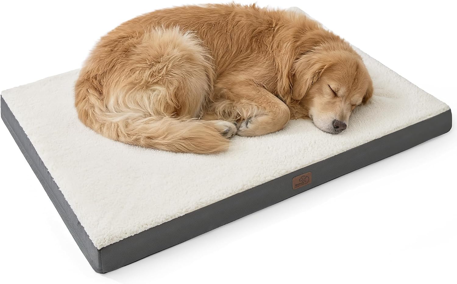 Bedsure Cooling Dog Bed for Crate, Large Breathable Pet Summer Bed, 35 Inch | Orthopedic Egg Crate Foam, Cold Summer Pad Mat, Non-Slip Bottom, Comfy Removable Washable Cover, For Pets Up to 50 lbs