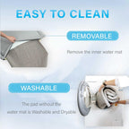 Pet Pad Cooling System for Summer, Consistent Cooling Water Mat for Dogs and Cats, No Refrigeration or Chemical Gel Needed, Machine Washable Bed, Ideal for Home and Crates (Gray, XL)