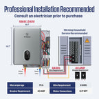 Westinghouse 18kW Electric Tankless Whole House Water Heater, 4.2 GPM Instant Hot Water on Demand, 240V, WIFI & Self Modulating High Efficiency, Copper Heating, LED Display, ETL Certified