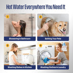 Westinghouse Smart Tankless Water Heater Propane Indoor, 7.9 GPM 180,000 BTU, WiFi App Control, ±1°F Temp Stability, Non-Condensing Whole Home Instant Hot Water Heater for 3-5 Fixtures