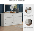 Signature Design by Ashley Bostwick Shoals Children's Traditional 6 Drawer Dresser, White