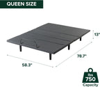 Zinus Nadia Adjustable Bed Frame, Electric Reclining Platform Bed Base, 5-Function Wireless Remote, Independent Head and Foot Incline, Easy, Tool-Free Assembly, Queen