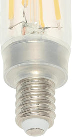Westinghouse Lighting 5335000 5 Watt (60 Watt Equivalent) T8 Dimmable Clear Filament LED Light Bulb, Candelabra Base