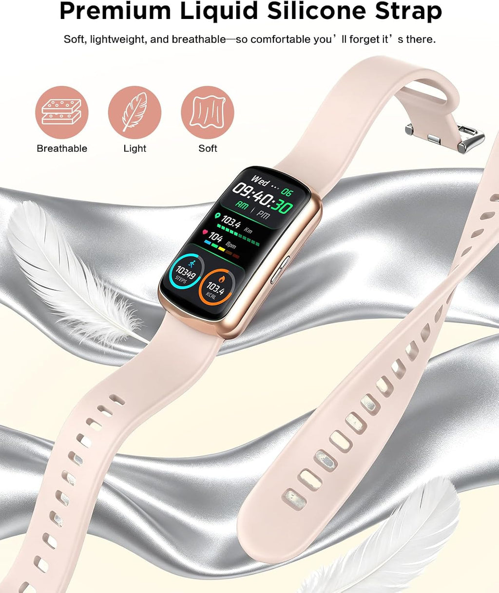 SOUYIE 2026 Smart Watch Fitness Trackers for Women, 1.47″ HD Curved Screen, 24/7 Health Monitor, Sleep Tracker, 110+ Sports Modes Pedometer Step Tracker, Waterproof Activity Tracker for Android iOS