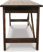 Signature Design by Ashley Baldridge Home Office Desk With Drawers, Rustic Industrial,Wood Construction, Smooth-Gliding Storage for Workspaces, Ideal for Home Offices, Brown