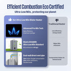 Westinghouse Smart Tankless Water Heater Gas Indoor, 10.3 GPM 199,000 BTU Natural Gas Whole House Instant Hot Water Heater, WiFi App & Voice Control, High Efficiency, Non-Condensing for 7 Fixtures