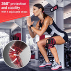 DR. BRACE ELITE Knee Brace with Side Stabilizers & Patella Gel Pads for Maximum Knee Pain Support and knee recovery for men and women-Please Check How To Size Video (Sunrise, Large)
