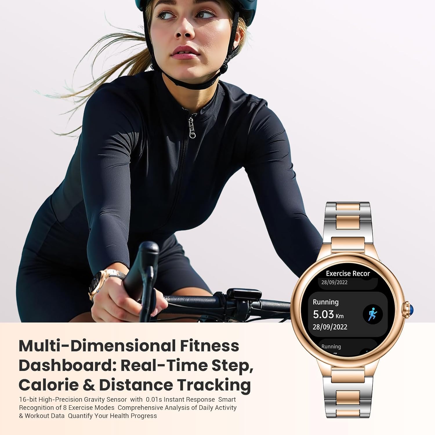SOUYIE 2026 Luxury Smart Watch for Women, 1.19" AMOLED Display, DA GPT Smartwatch, Heart Rate, Sleep Monitor, 107 Sports Modes Fitness Tracker, Compatible with iOS & Android