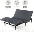 Zinus Nadia Adjustable Bed Frame, Electric Reclining Platform Bed Base, 5-Function Wireless Remote, Independent Head and Foot Incline, Easy, Tool-Free Assembly, Queen
