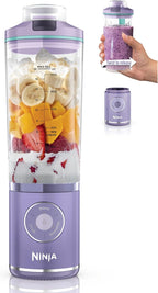 Ninja Blast Max, Portable Blender + Twist & Go, Personal Smoothie, Blend, Ice Crush, 3 Programs, Cordless, 22oz removable Vessel, Dishwasher Safe, Leakproof, Lavender/Teal, BC251PU
