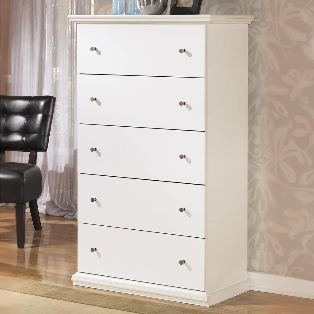 Signature Design by Ashley Bostwick Shoals Children's Traditional 5 Drawer Chest of Drawers, White