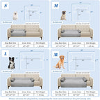 GGIB Cooling Dog Bed Mat with Bolster Pillow Washable Dog Couch Cover Breathable Summer Pet Couch Bed Protector Indoor(Large, Cooling Grey)