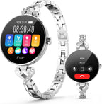 Smart Watches for Women, Answer/Make Call, 1.04'' AMOLED, 24H Sleep Tracker, Fitness Tracker with Heart Rate/Blood Pressure/SpO2/Stress Monitor, 100+ Sport Modes Waterproof Smartwatch for IOS/Android