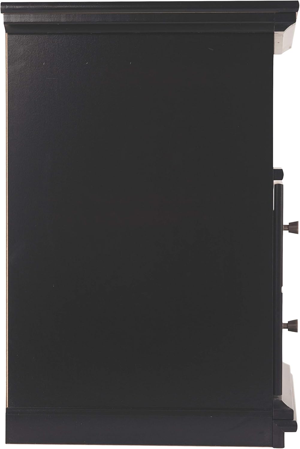 Signature Design by Ashley Maribel Children's Traditional 1 Drawer Nightstand with 1 Storage Cubby, 24.37" Tall, Black