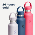 Hydro Flask Water Bottle - Insulated Stainless Steel - Non Spill, Leakproof in 24 Oz Tonal Black