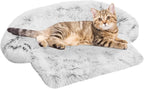 GGIB Cooling Dog Bed Mat with Bolster Pillow Washable Dog Couch Cover Breathable Summer Pet Couch Bed Protector Indoor(Large, Cooling Grey)