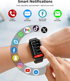 SOUYIE Smart Watch Fitness Trackers for Men Women, 1.47″ HD Curved Screen, 24/7 Heart Rate/SpO2/ Blood Pressure Monitor, Sleep Tracker, 110+ Sports Modes, Waterproof Activity Tracker for Android iOS