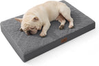 Bedsure Cooling Dog Bed for Crate, Large Breathable Pet Summer Bed, 35 Inch | Orthopedic Egg Crate Foam, Cold Summer Pad Mat, Non-Slip Bottom, Comfy Removable Washable Cover, For Pets Up to 50 lbs