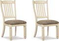 Signature Design by Ashley Bolanburg 20" Upholstered Dining Room Chair, Set of 2, Antique White