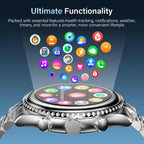SOUYIE 2026 Smart Watch for Men Answer/Make Call for Android iPhone, 1.32" AMOLED HD Screen Mens Luxury Watch, 1st Heavy Duty Smartwatch Heart Rate Blood Oxygen Blood Pressure Sleep Monitor Pedometer