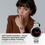 SOUYIE 2026 DA GPT Smart Watch for Women, 1.19" AMOLED Display, AI Customizable Watch Face, Heart Rate, Sleep Monitor, 107 Sports Modes Fitness Tracker, Compatible with iOS & Android