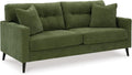 Signature Design by Ashley Bixler Sofa, No Assembly Required, Olive Green Chenille Upholstered 3-Seater Couch, Anti-Sag Platform Foundation, Button-Tufted Back, Living Room Furniture, 79 Inches