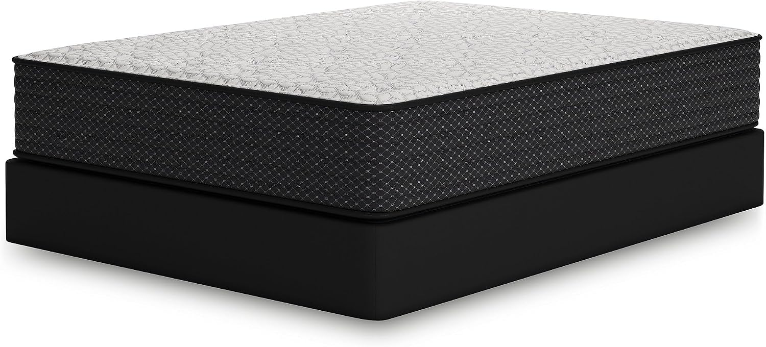 Signature Design by Ashley King Plush 12 Inch Hybrid Mattress with Gel Memory Foam and Edge Support for Cool Sleep and Pressure Relief, Fiberglass-Free, Bed In A Box