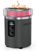 Ninja Fireside360™ Outdoor Heater & Fire Pit | 3 Modes: Flame, Heat, Flame & Heat | Portable for Patio, Deck, Camping | Easy Control Smokeless Flames | Push to Start Ignition | Charcoal | OF101AMZ