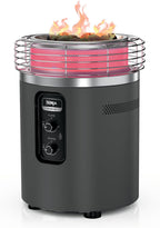 Ninja Fireside360™ Outdoor Heater & Fire Pit | 3 Modes: Flame, Heat, Flame & Heat | Portable for Patio, Deck, Camping | Easy Control Smokeless Flames | Push to Start Ignition | Charcoal | OF101AMZ
