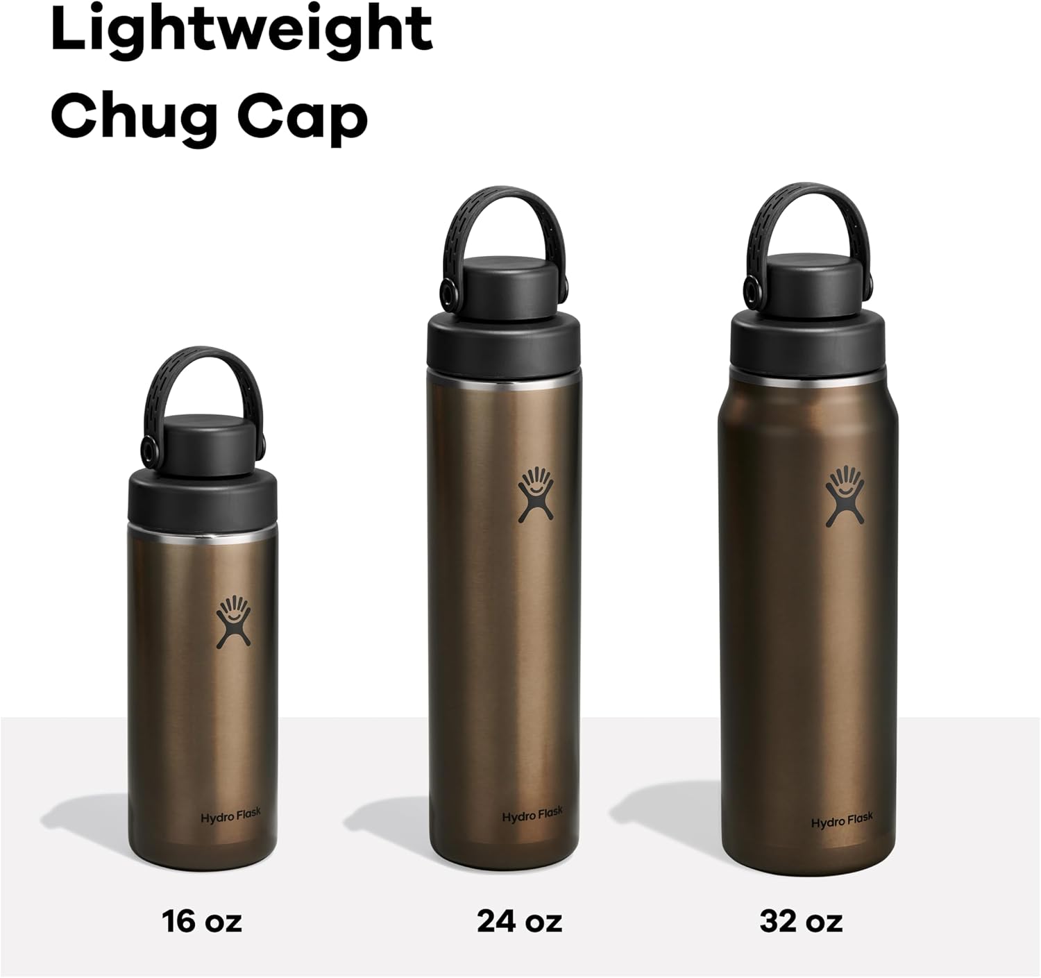 Hydro Flask Lightweight Wide Flex Chug Cap - Insulated Stainless Steel Water Bottle 32 Oz Obsidian