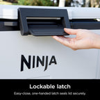Ninja FrostVault 50qt Hard Cooler with Dry Zone | Integrated Fridge-Temp Dry Storage Drawer | Premium Heavy-Duty Insulated Cooler | Keeps Ice Cold for Days | Spanish Moss | FB151GN1