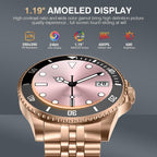SOUYIE AI Smart Watch for Men, 1.19" AMOLED 44mm, 24/7 Heart Rate Blood Pressure Blood Oxygen Sleep Monitor, 107 Sports Tracker, IP67 Waterproof, Bluetooth Call Voice Assistant, for Android iOS Gold