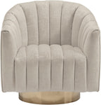 Signature Design by Ashley Penzlin Swivel Accent Chair, Beige