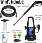 Westinghouse ePX3050 Electric Pressure Washer, 2100 Max PSI 1.76 Max GPM with Foam Cannon and Turbo Nozzle, for Cars/Fences/Driveways/Home/Patios