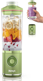 Ninja Blast Max, Portable Blender + Twist & Go, Personal Smoothie, Blend, Ice Crush, 3 Programs, Cordless, 22oz removable Vessel, Dishwasher Safe, Leakproof, Moss Green, BC251GN1