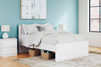 Signature Design by Ashley Onita White Full Size Headboard Only, Contemporary Minimalist Design, Engineered Wood Bed Frame Mount, Ideal for Youth and Guest Beds