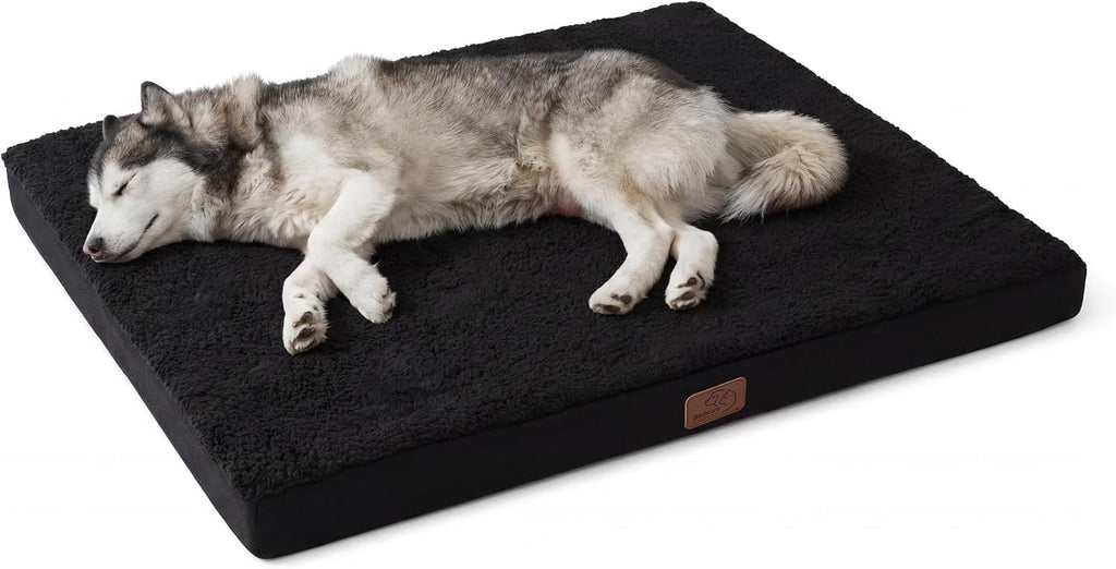 Bedsure Cooling Dog Bed for Crate, Large Breathable Pet Summer Bed, 35 Inch | Orthopedic Egg Crate Foam, Cold Summer Pad Mat, Non-Slip Bottom, Comfy Removable Washable Cover, For Pets Up to 50 lbs
