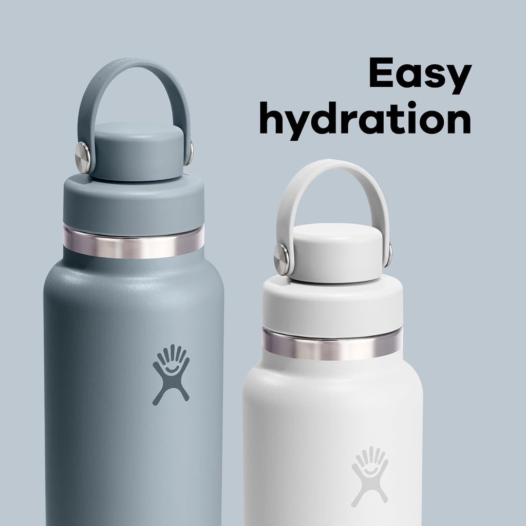 Hydro Flask Water Bottle - Insulated Stainless Steel - Wide Mouth Flex Chug Lid, Non Spill, Leakproof in 32 Oz Mermaid Green